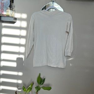 Plain White/cream long sleeve Size small